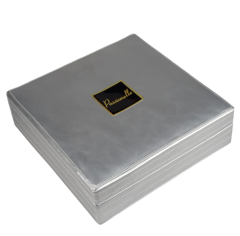 Silver Leather Gift Box