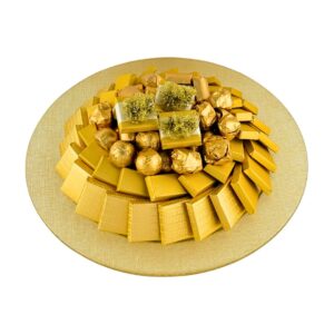 Golden Round Platter