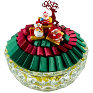 Christmas Bohemia Round Crystal Xmas Gift