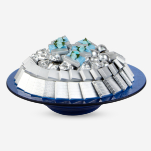 Large Blue Round Plate