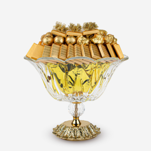 Gold Plated Floral Bohemia Crystal