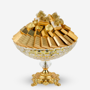 Gold Plated Mesh Bohemia Crystal