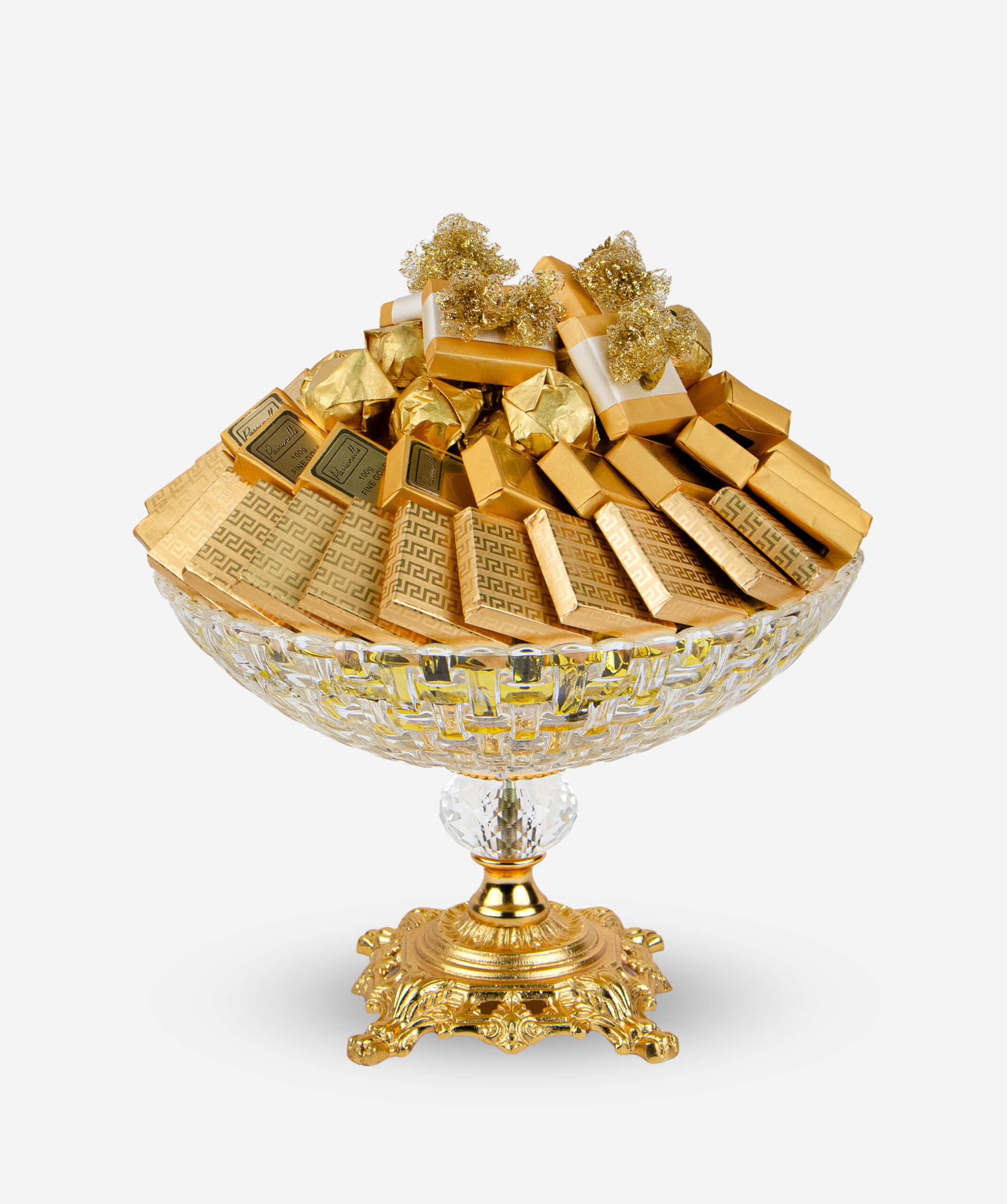 Gold Plated Mesh Bohemia Crystal