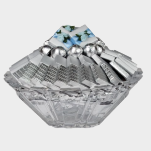 Ribbed Bohemia Bowl (silver)