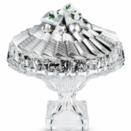 Crystalline High Platter Silver