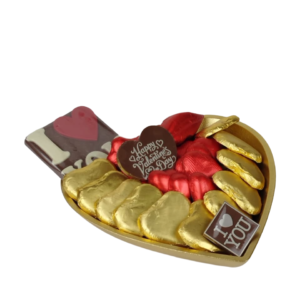 Golden Wooden Heart Medium