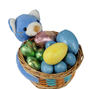Medium Blue Bear Basket