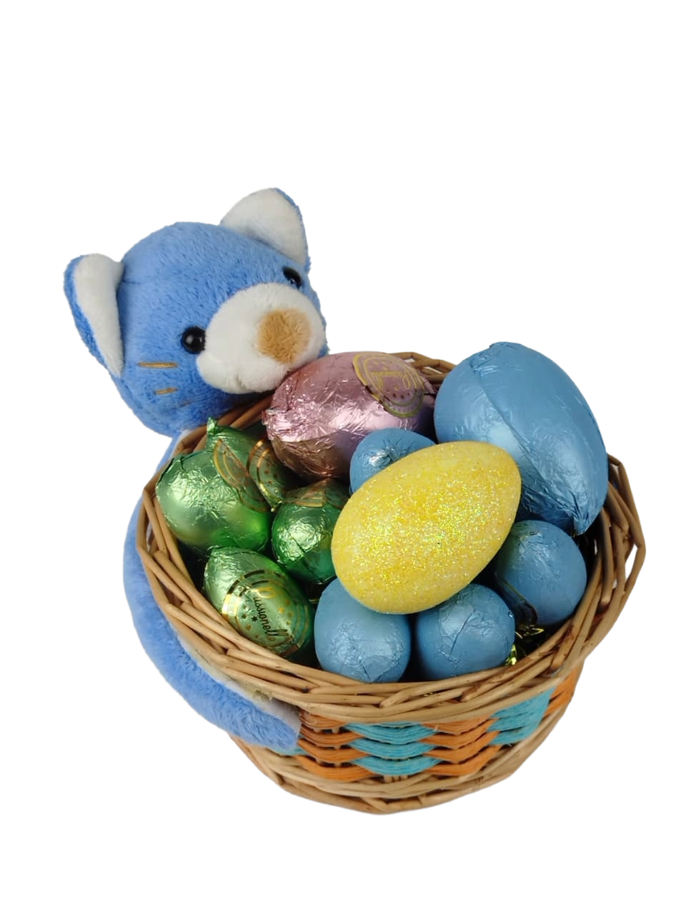 Medium Blue Bear Basket